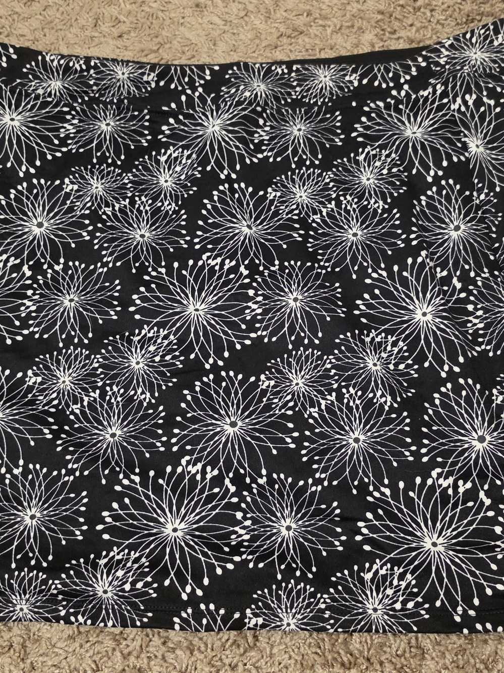 Tranquility by Colorado Clothing Black And White Burst Skort